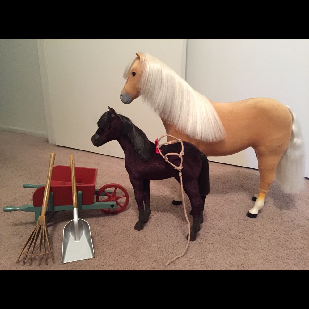 American Girl doll horses